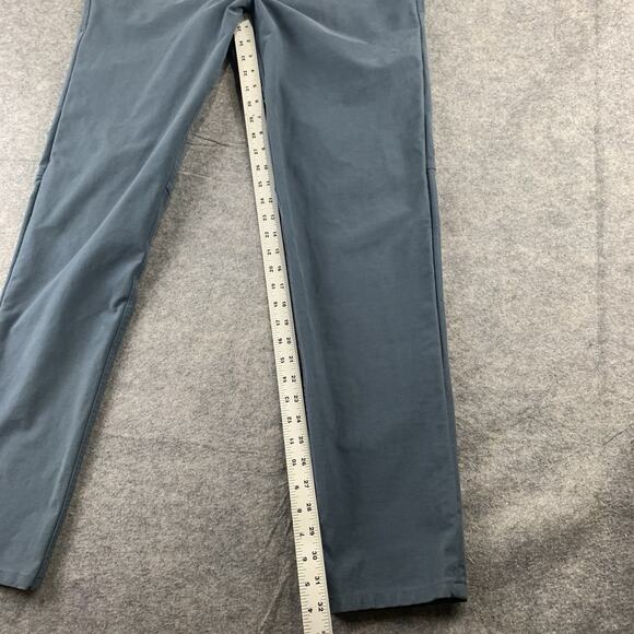 LULULEMON ABC Pants Mens 34 Slim-Fit 5 Pocket Pant Blue Stretch Preppy - Picture 3 of 8